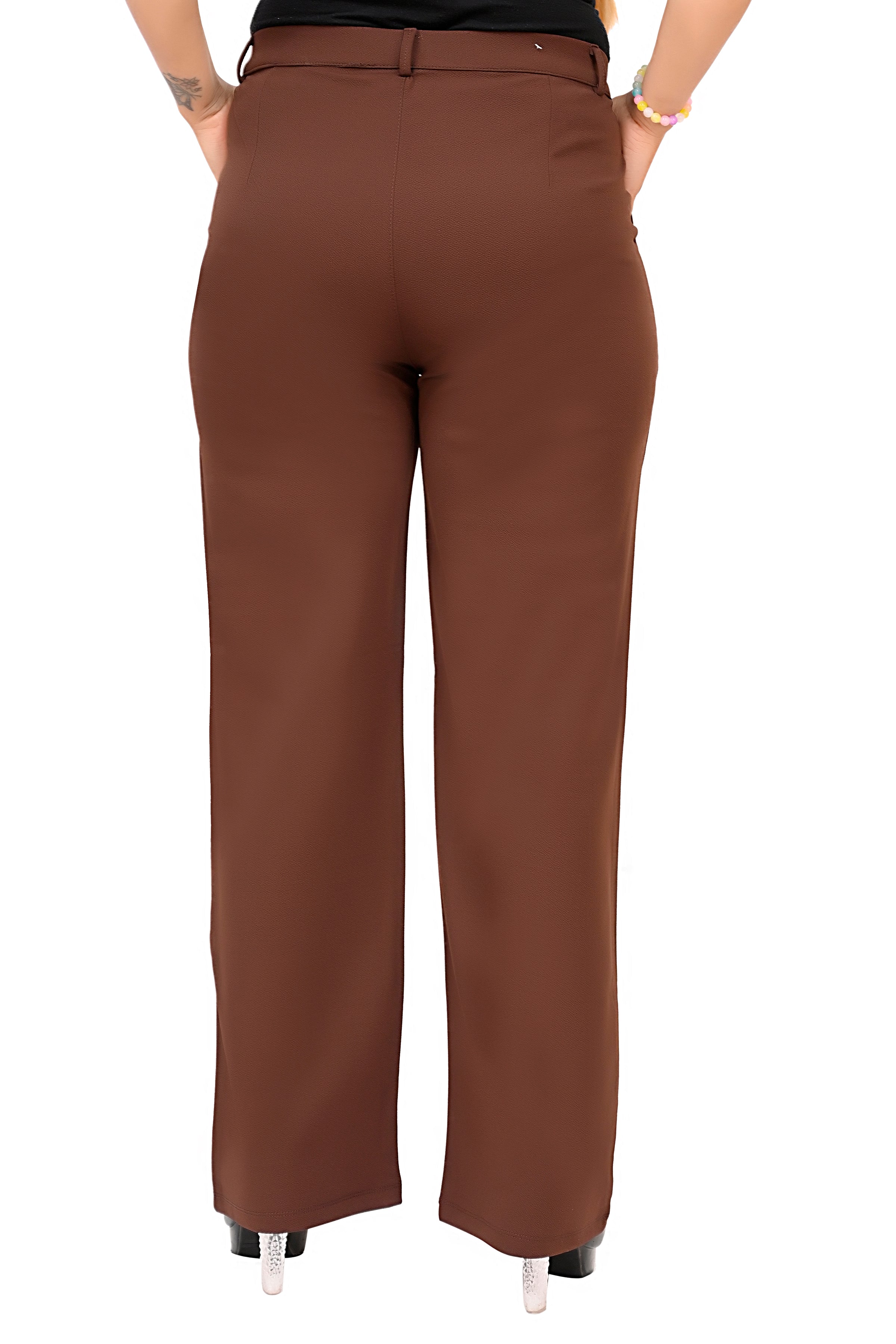 Coffee Formal Trousers Lite