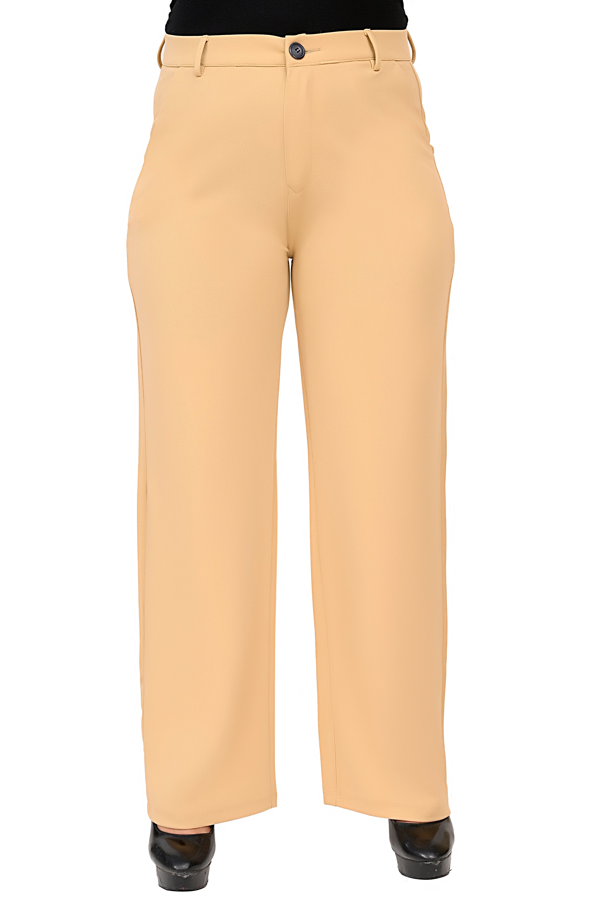 Beige Formal Trousers Lite