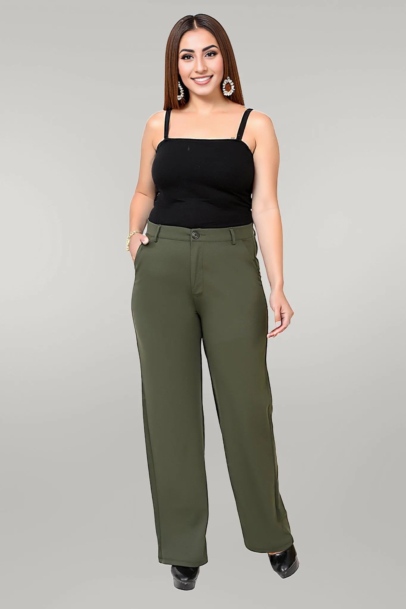 Green Formal Trousers Lite