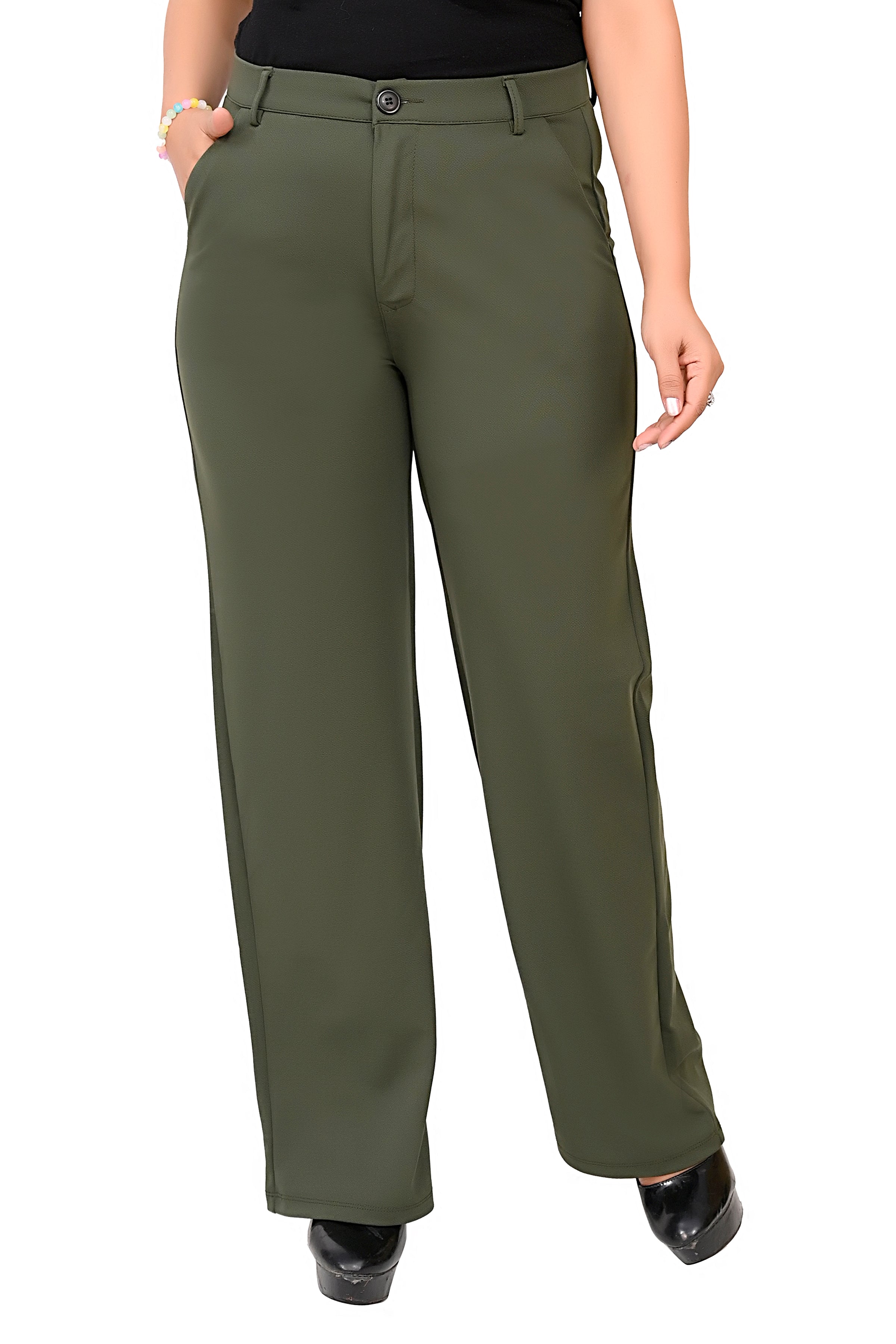 Green Formal Trousers Lite