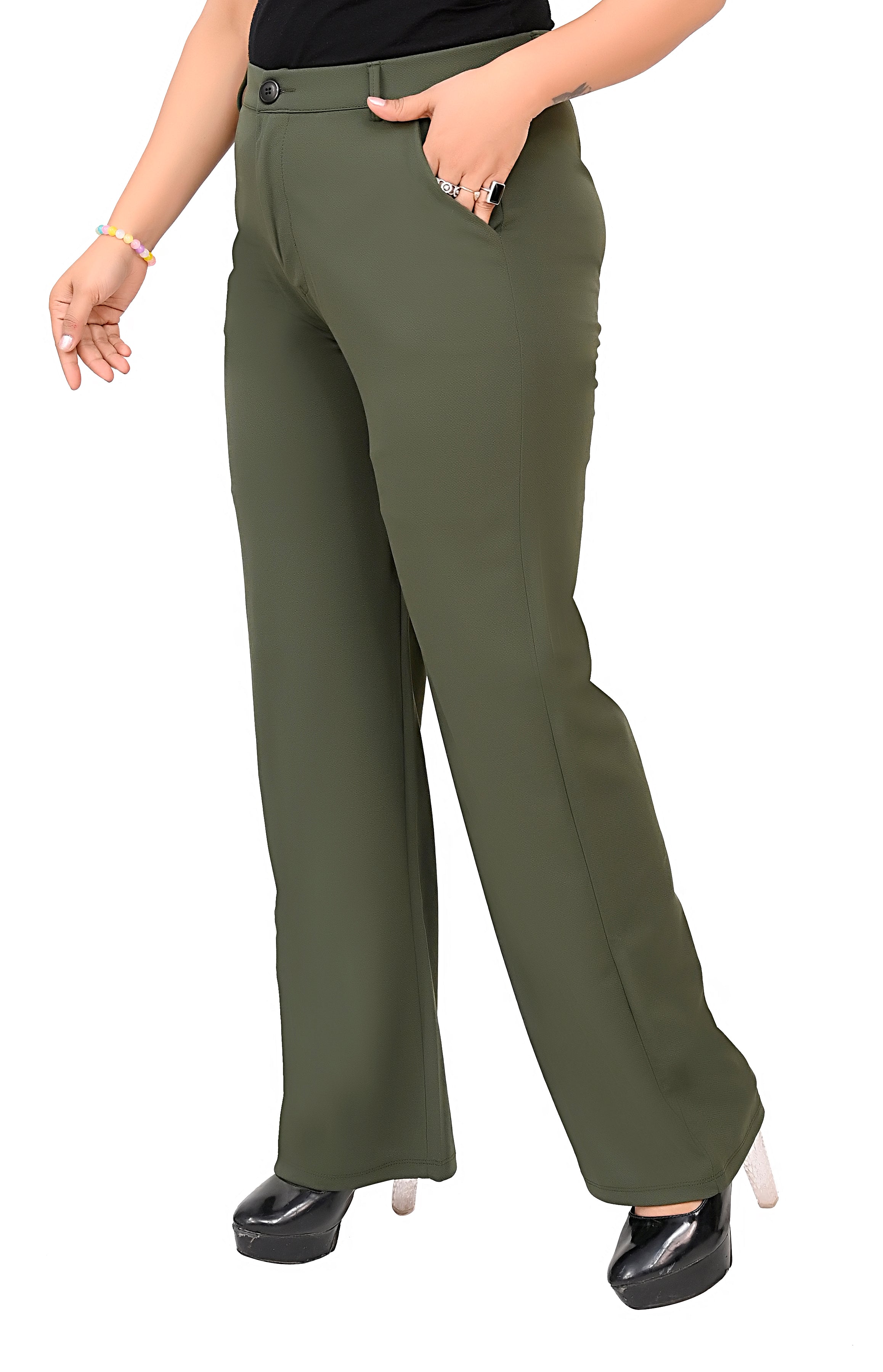 Green Formal Trousers Lite