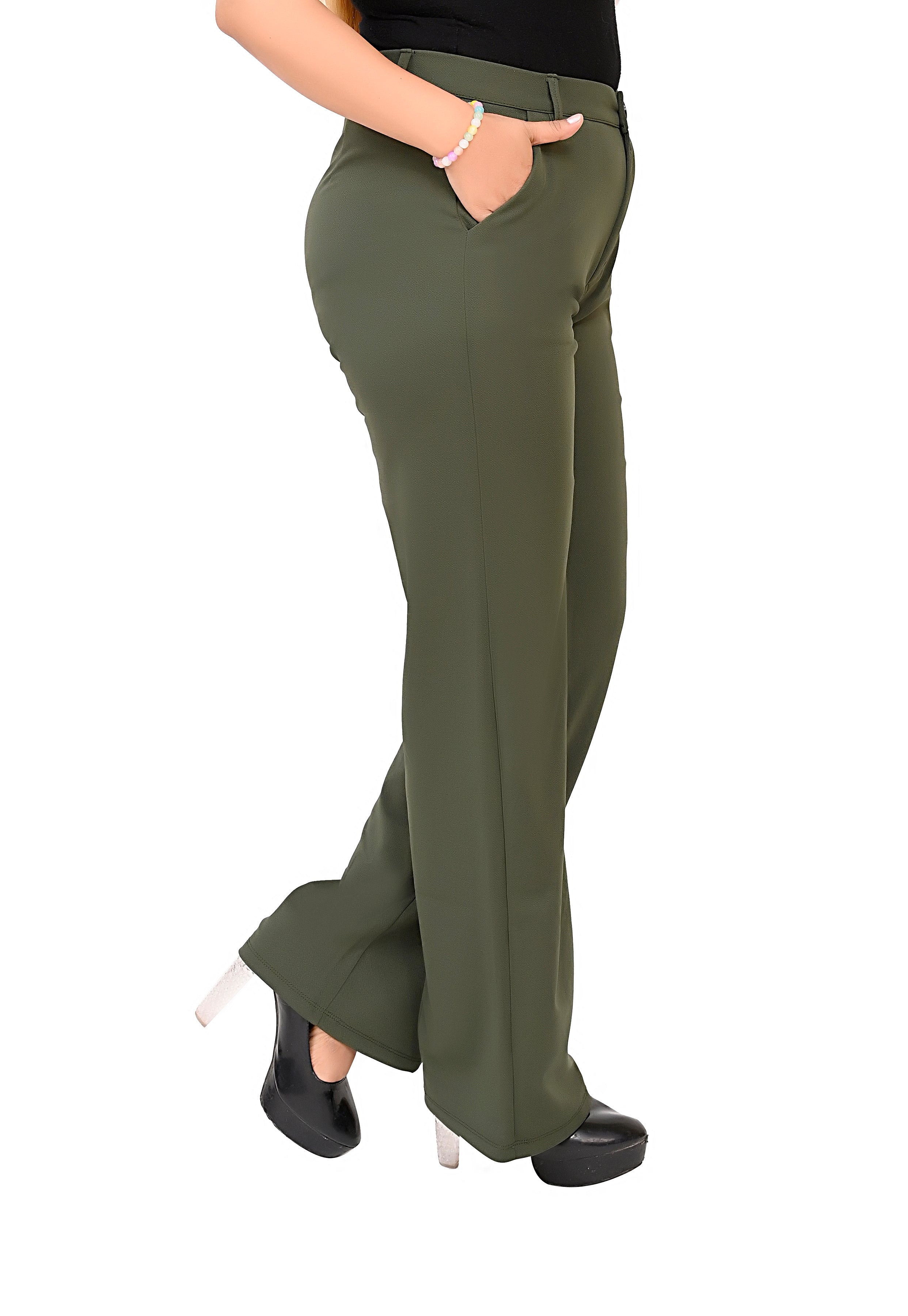Green Formal Trousers Lite
