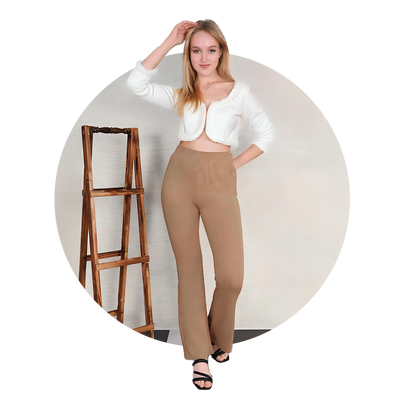 Knitted Flare Pants