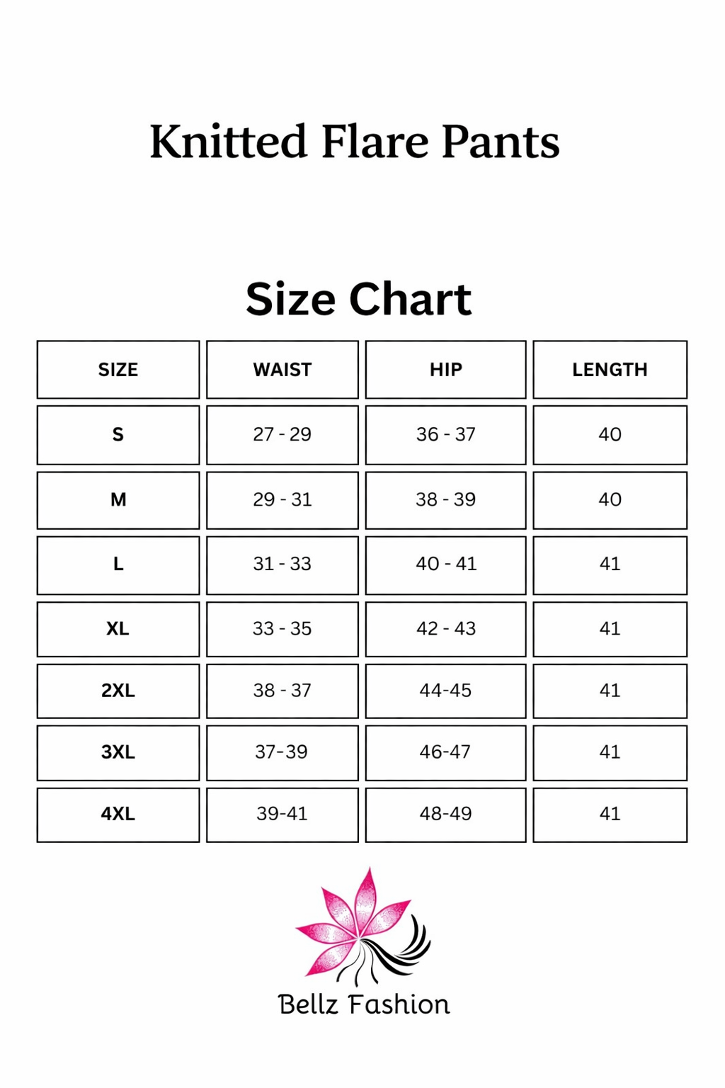 Black Knitted Flare Pants